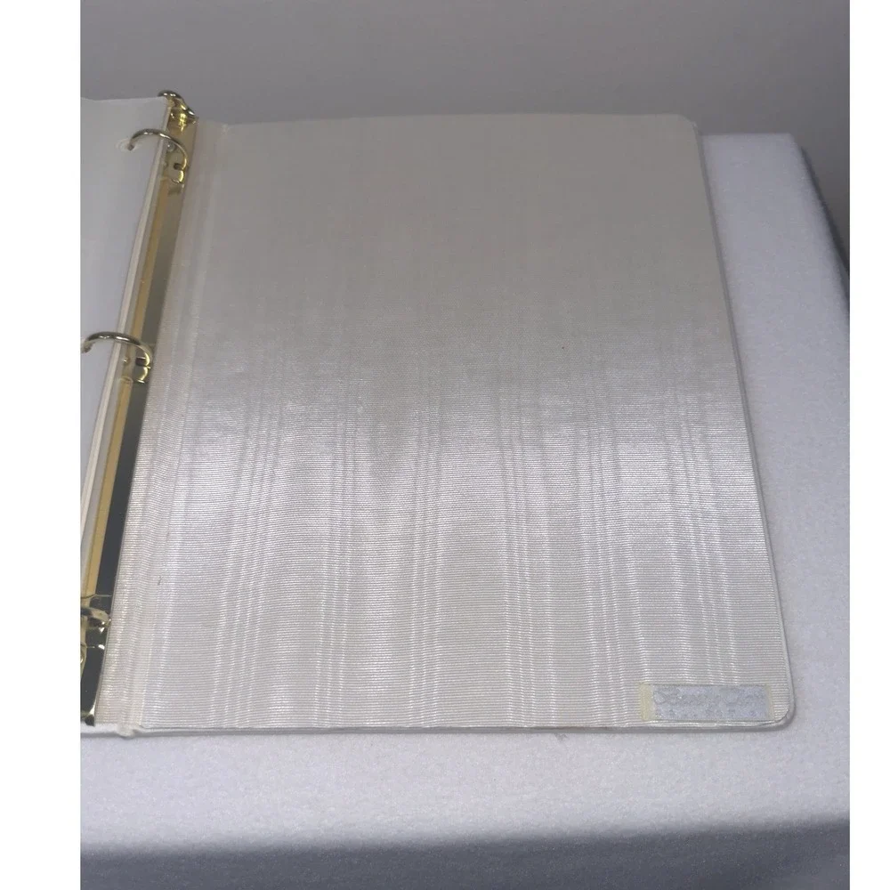 Vintage 1996 Beverly Clark Wedding Memories Memory Book Journal White Embossed